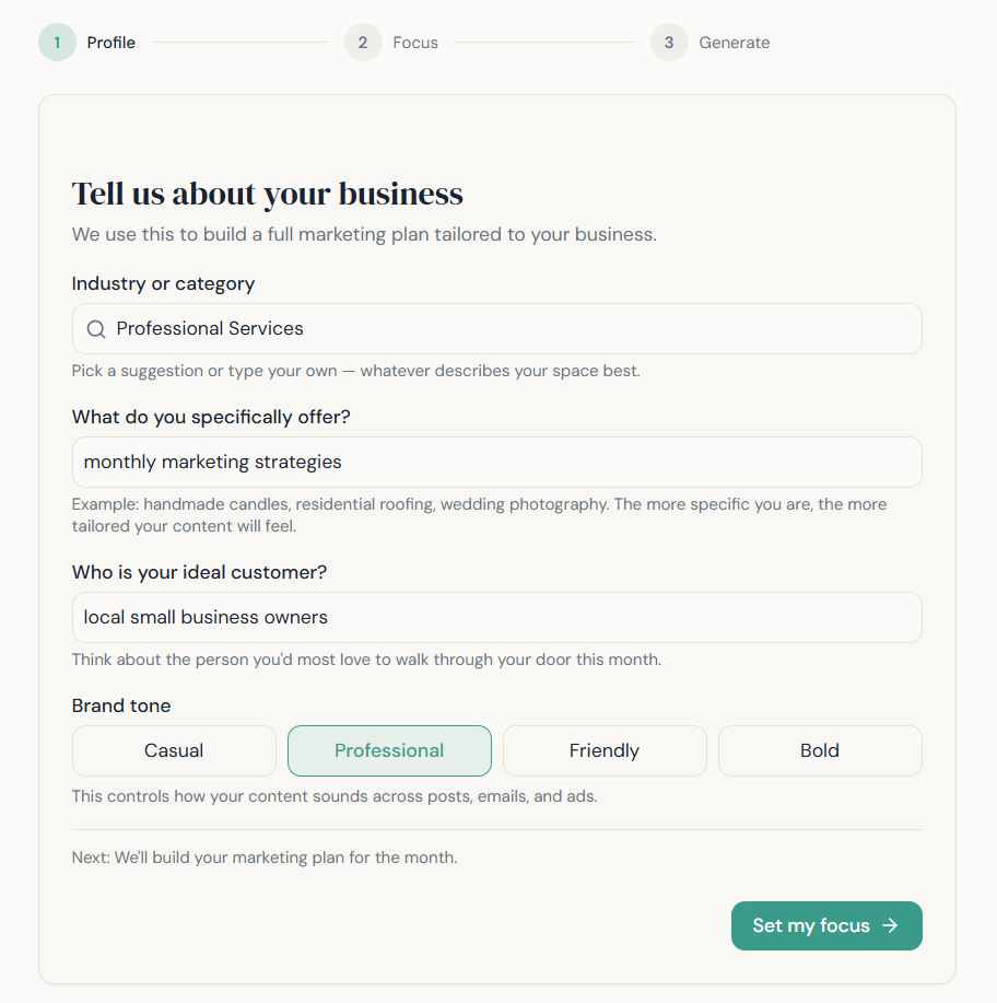 Business Profile